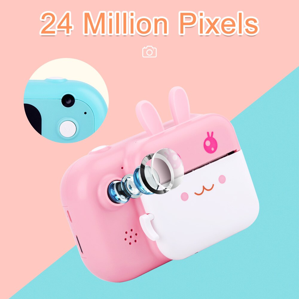 Aparat natychmiastowy dla dzieci dla dzieci aparat fotograficzny 1080P aparat cyfrowy dla dzieci aparat fotograficzny zabawka prezent urodzinowy dla dziecka