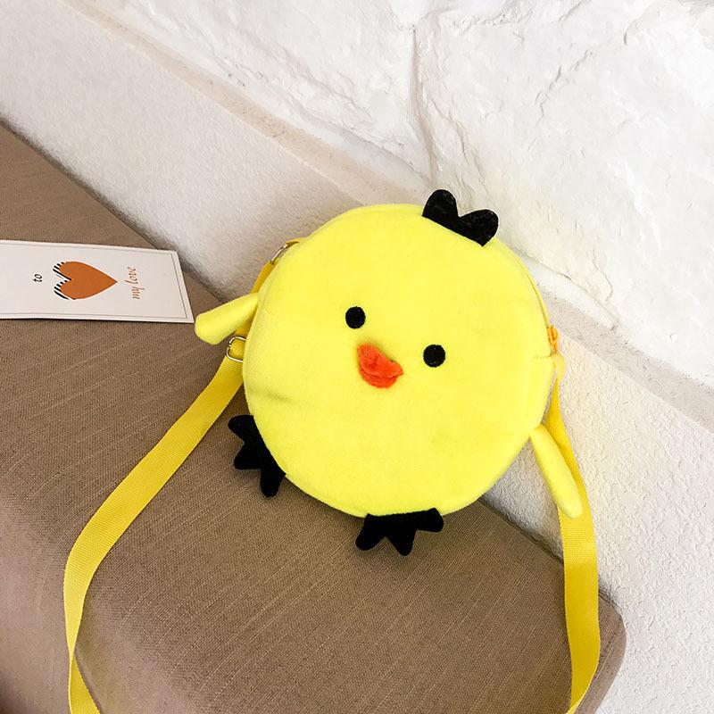 Brand Kids Wallet Cartoon Cute Baby Girls Plush One-shoulder Oblique Handbag: p10