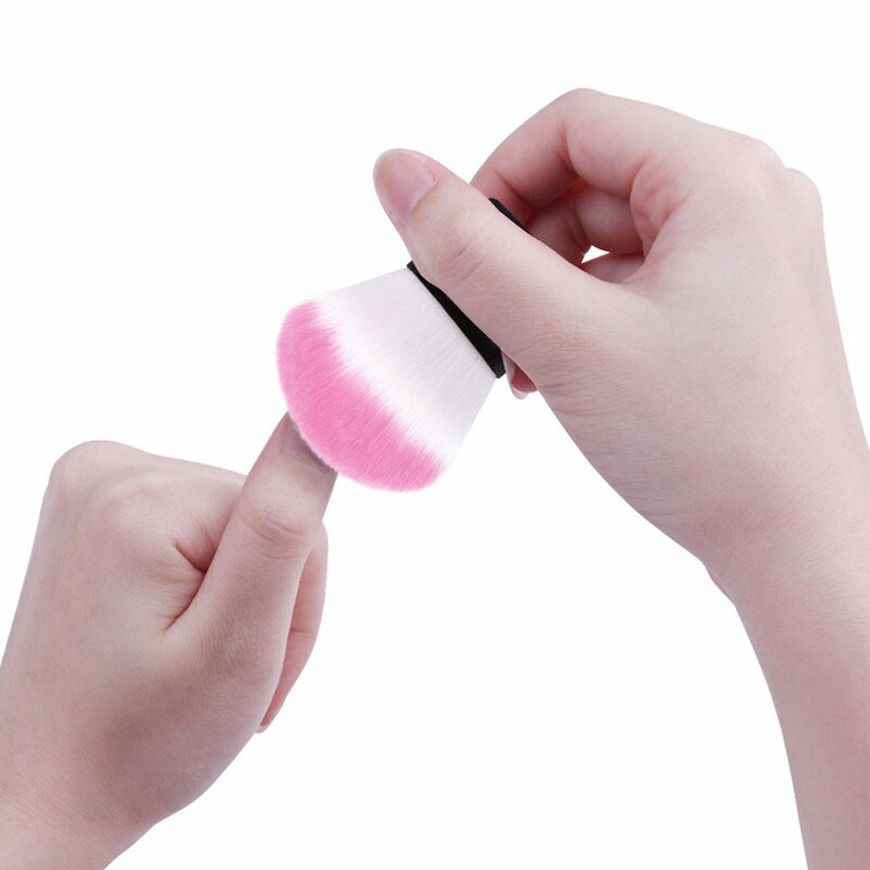 Brosse pour manucure et pédicure souple, élimine la poussière, outil de nettoyage des ongles, pour soins des ongles