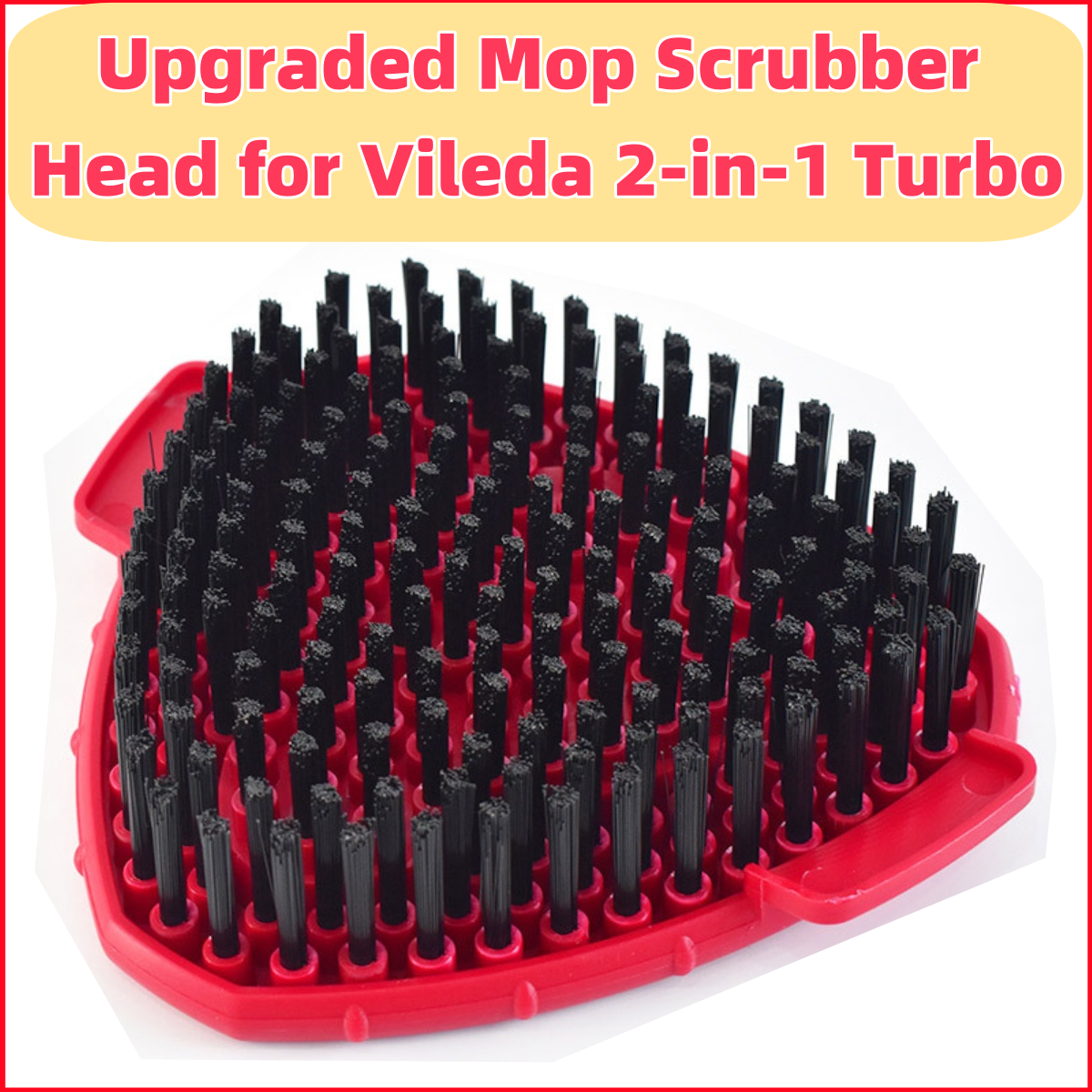 Upgraded Spin Mop Replace Scrub Brush Compatible with Vileda Turbo/Ocedar Mop System, Stiff Bristle Scrubbing Floor Scrubber