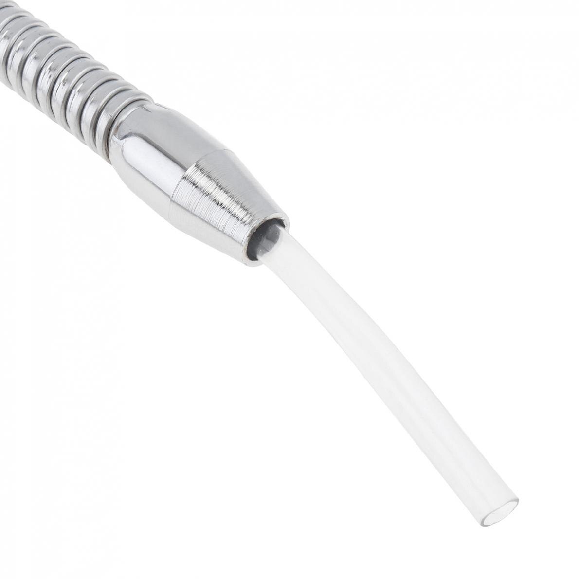 1/4 Inch Silver 400mm Metal Flexible Water Oil Cooling Tube with Round Head Nozzle for CNC Machine / Milling / Lathe