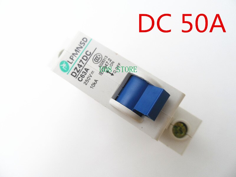 1 P 50A DC 250 V Circuit breaker MCB