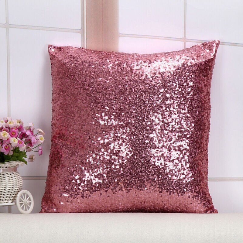 40 x 40cm diy paljettpute dekke magisk putevar fargeskiftende vendbar putetrekk til hjemmedekorasjon