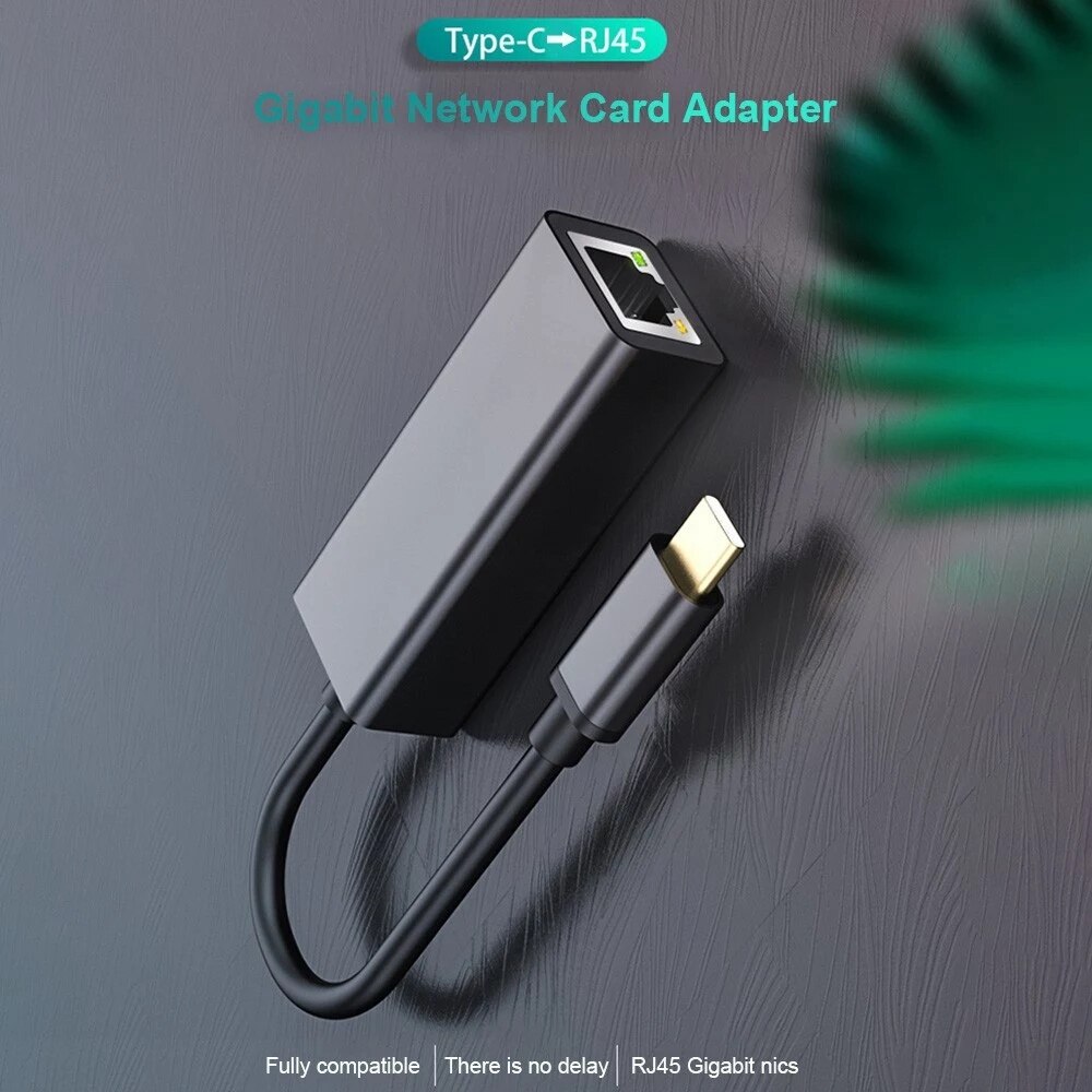 USB-C3.0 transformer RJ45 1000 MB multifonction en alliage d'aluminium convertisseur de carte réseau avec voyant lumineux
