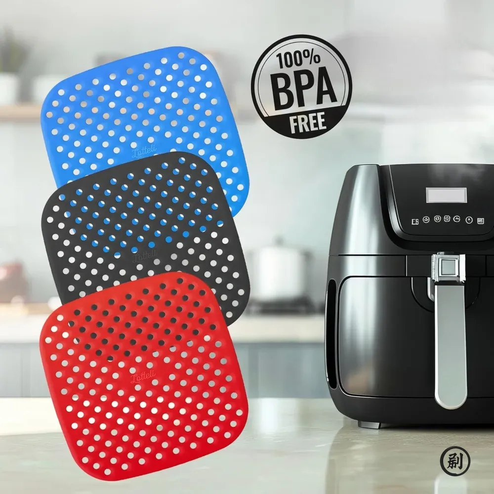 Uudelleenkäytettävät ilmakeittimen vuoraukset 5qt tai suurempi - helppo puhdistaa ilmakeitin astianpesukoneen kestävä tarttumaton leivinpaperin korvike