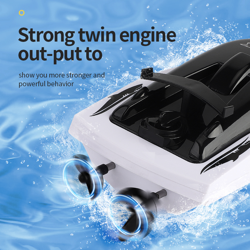 Rc Boot 2.4G Speed Boot 2in1 Shark Bateau Barcos Rc Model Waterdichte Hoge Snelheid Dynamoelectric Dubbele Motor Aangedreven