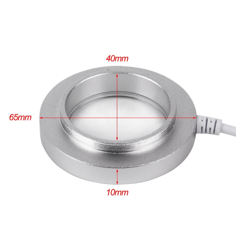 LED Light Illuminator Lamp For Microscope Circle Light Industrial Microscope Camera Light Source White/Black Excellent