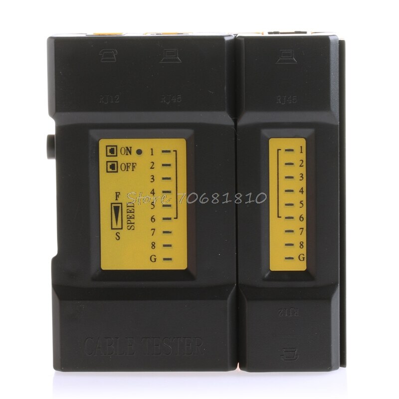 Speed Compute Network Cable Tester RJ45 + RJ11 Lan Wire Ethernet 468VR