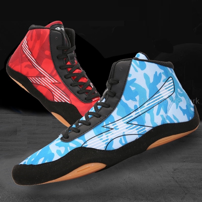 Men Boxing Wrestling Fighting Boots Breathable Wearable Supporting Big Boys Training Boxing Shoes 35-45 Plus Size