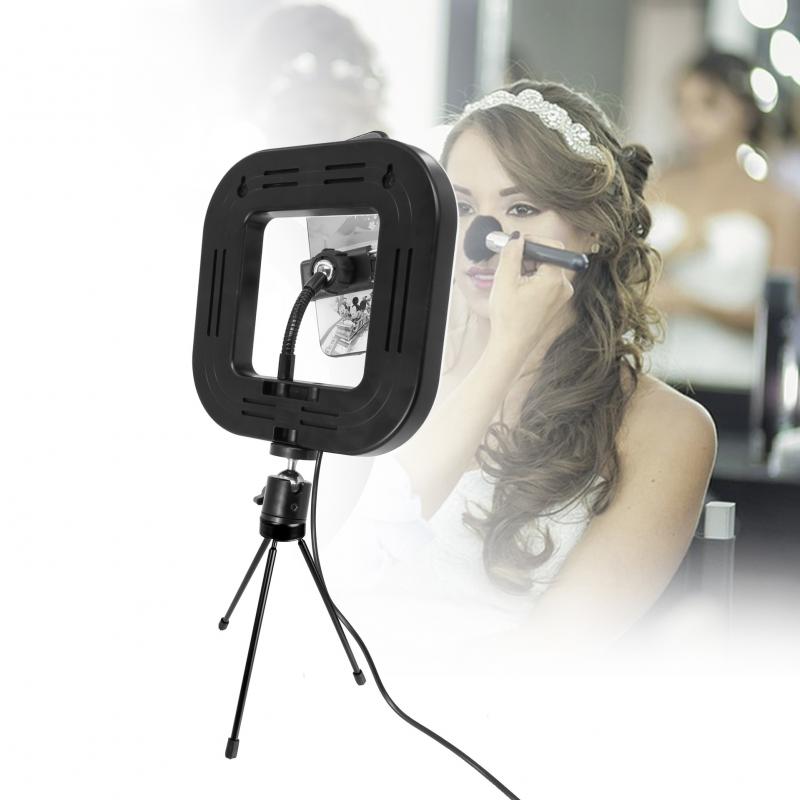Square Fill Lamp Light With Tripod Stand Selfie Fill Light Multi-range Adjustment Girl Night Darkness Beauty Enhancing Light