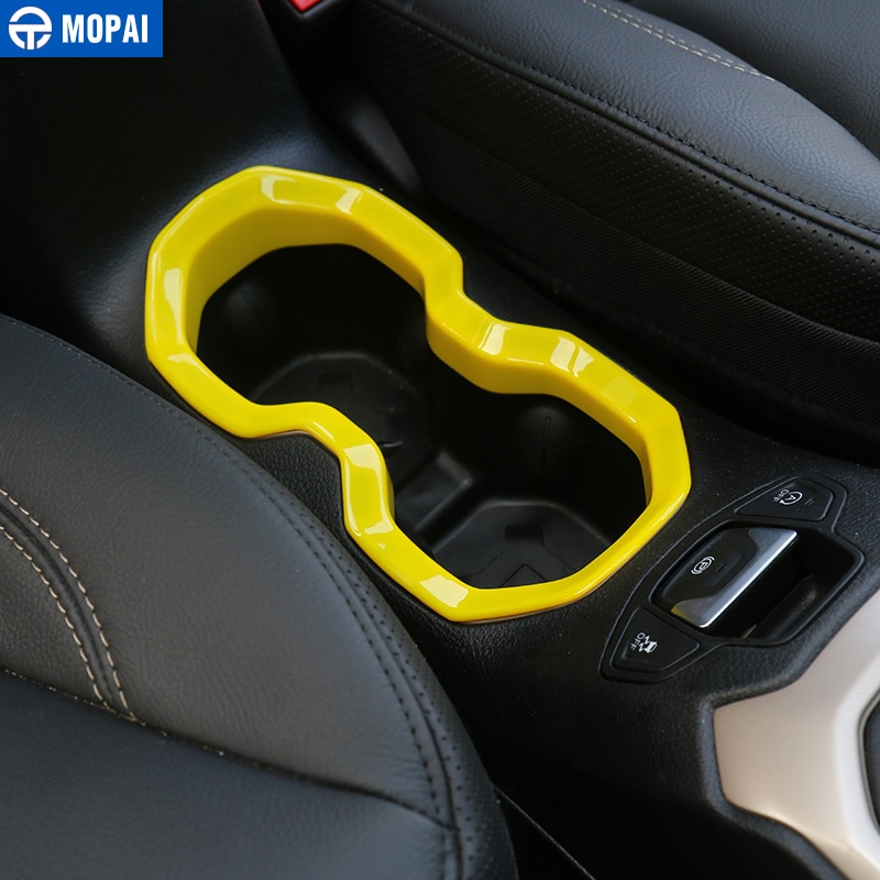 Para coches MOPAI Interior accesorios ABS sostenedor de taza decoración pegatinas para Jeep renegado bebidas titular estilo