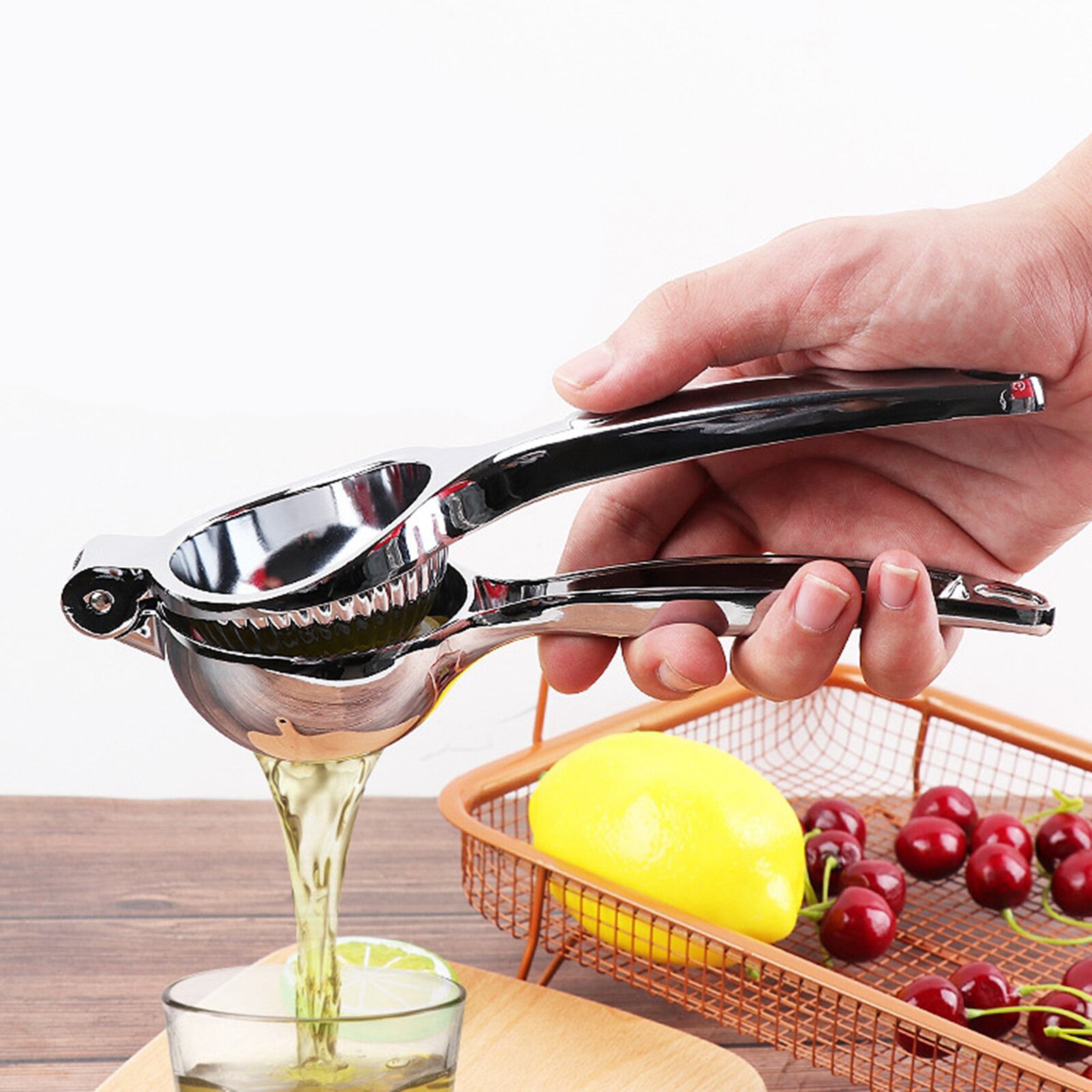 Metal Lemon Lime Squeezer, Stainless Steel Manual Grandado