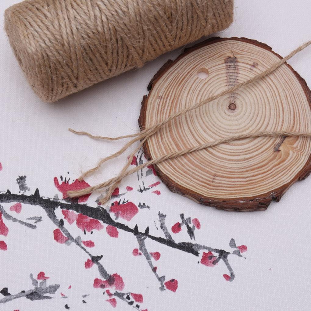 150M Natural Jute Twine Burlap String Hemp Rope Party Wedding Wrapping Cords Thread DIY Scrapbooking Florists Craft Decor