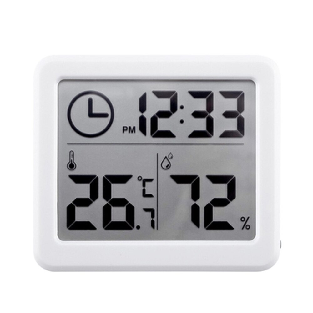 Home Digital Clock Baby Room Thermometer Hygrometer Indoor Temperature Humidity Meter Monitor Clock