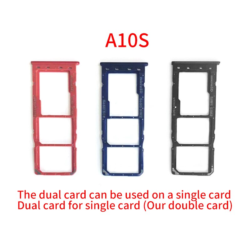 Sim Vassoio di Carta di Lettore di Schede SD Del Supporto Per Samsung Galaxy A10S A107 A20S A207 A30S A307 A40 A40S A50S A507 SIM vassoio di carta Del Supporto Slot