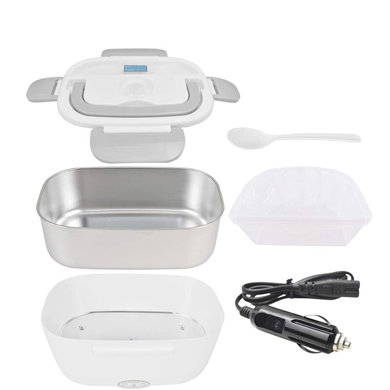 Fiambrera eléctrica de acero inoxidable de 12V y 24V para comida, calentador de comida, contenedor portátil para coche, camión, Picnic, viaje, Bento, caja calefactable