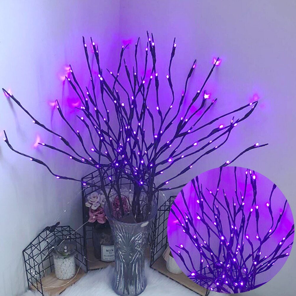 Kerst 20 leds wilgentak lamp lichtsnoer bruiloft feest boomdecoratie kerstlamp boomtak lamp zacht licht