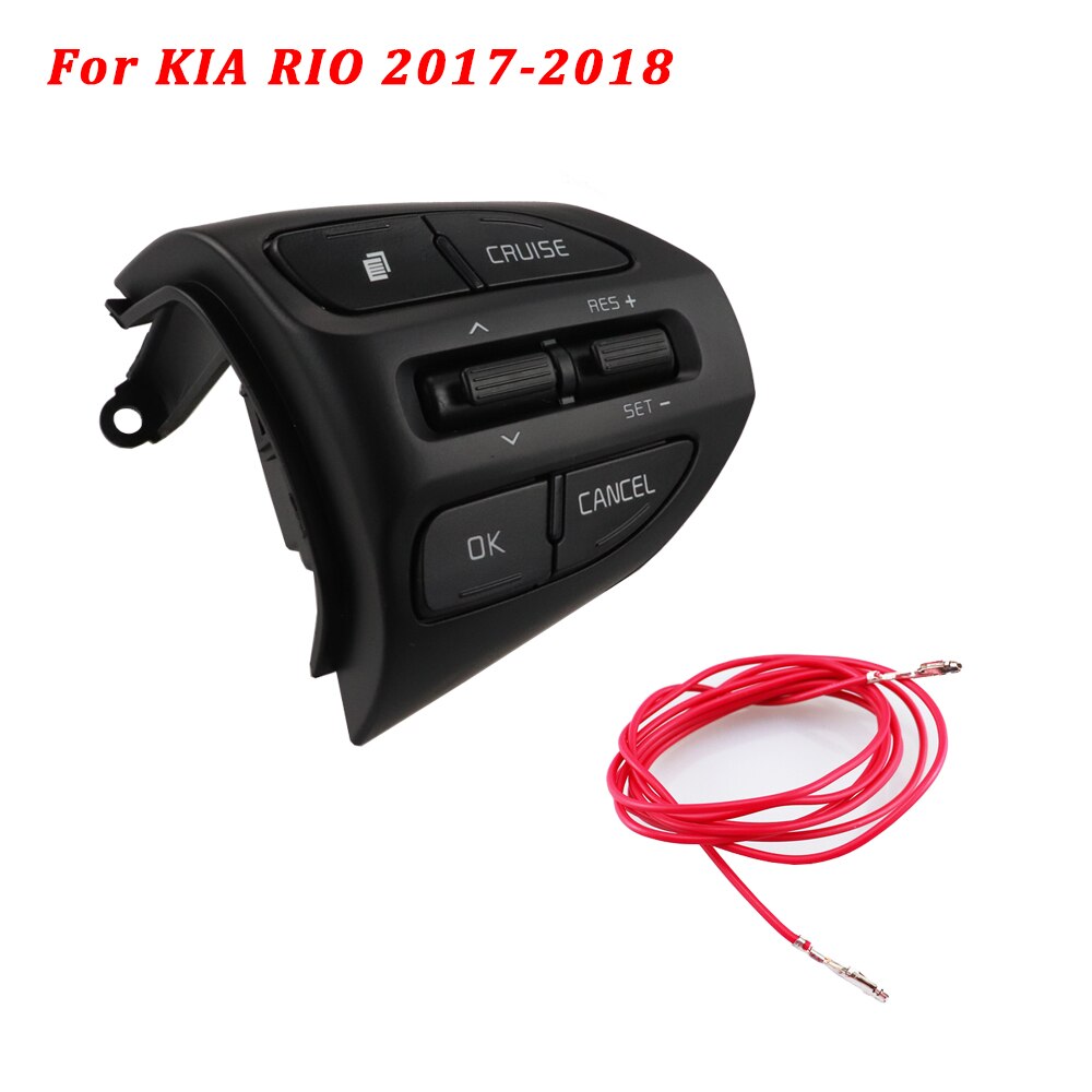 Pre kia  k2 rio ikslain august x-line luxe red line na volante tlačidlo tempomatu bluetooth audio telefón prepínač hlasitosti auto: K2- d červená c