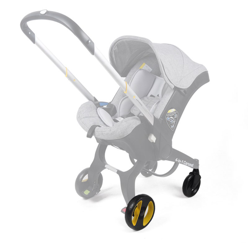 Kinderwagenrad für 4-in-1-Autositz, kompatibel mit ähnlichem Kinderwagen mit Lagerachse, Kinderwagen Vorder- oder Hinterrad, Bebe-Zubehör