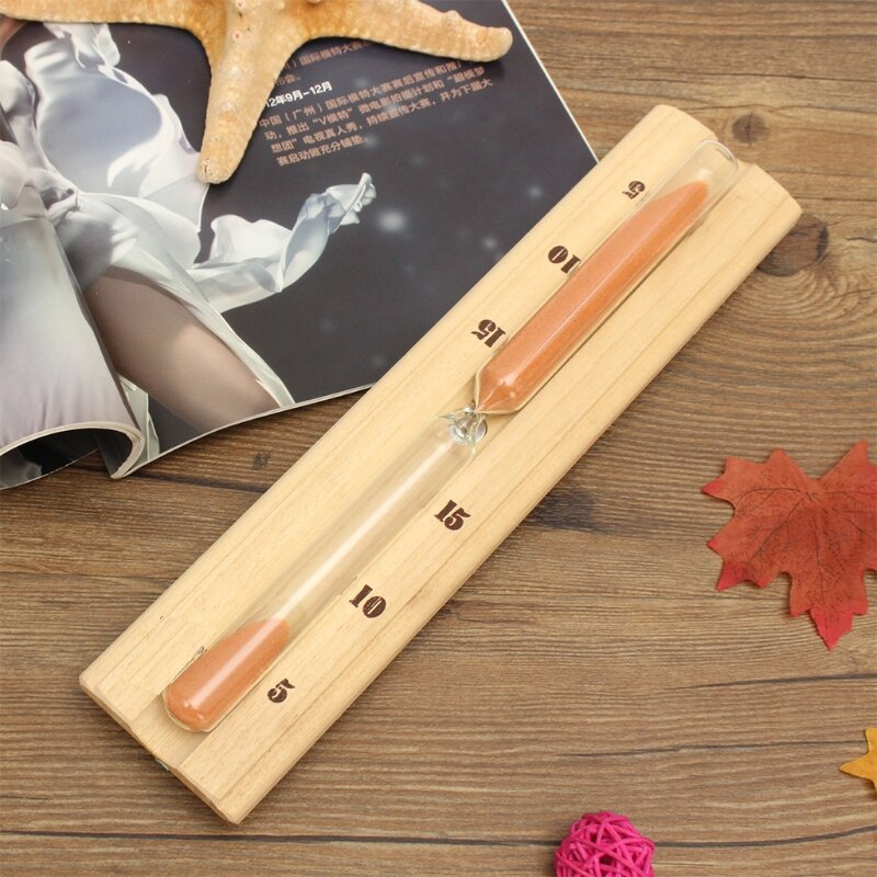 Steam Sauna Room Wooden Sandglass Timer Accurate Heat Resistant Bathroom 15 Minutes Hourglass Wall Sand Clock for Spa Bath