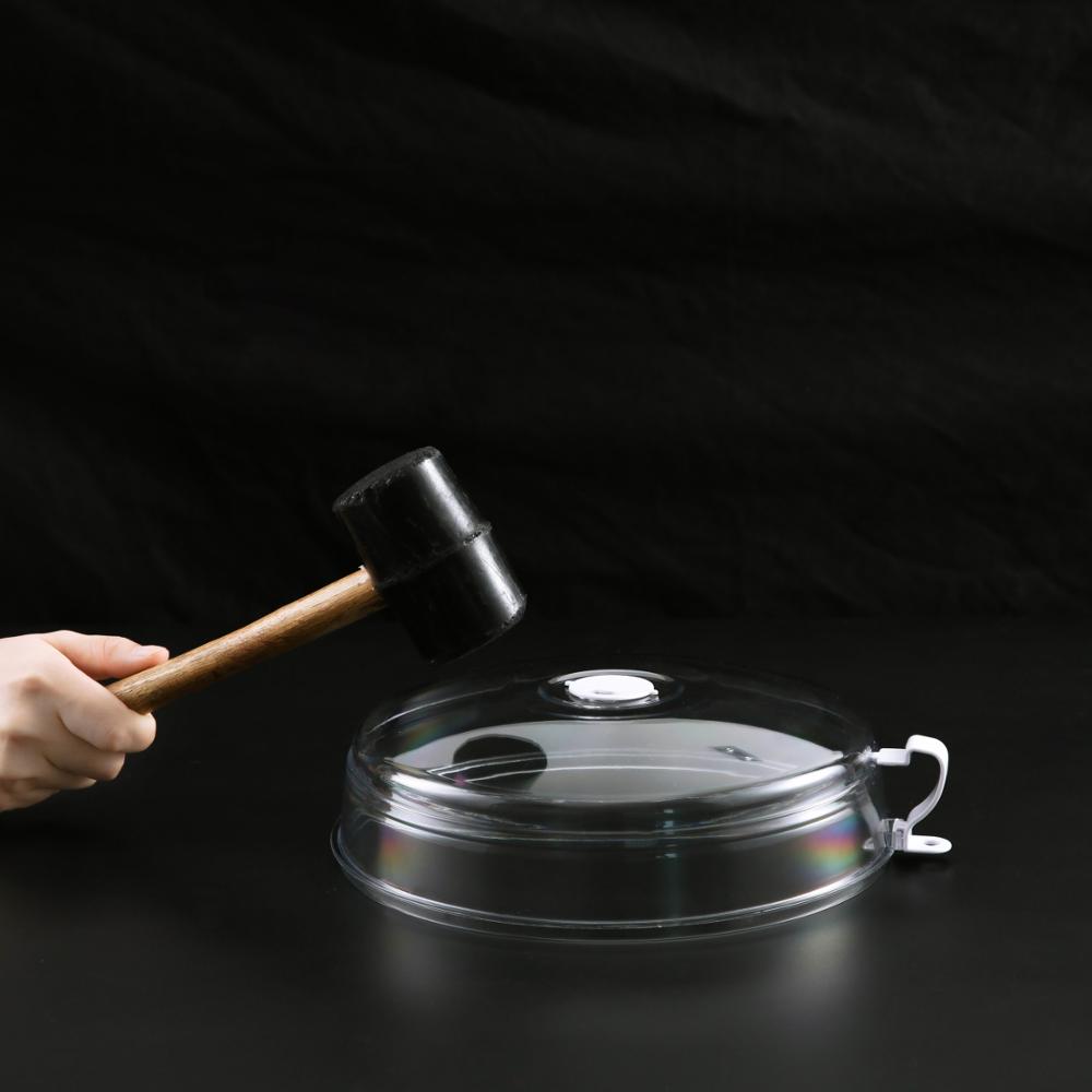 1pc Plastic Food Cover Table Food Splatter Guard Protector Food Dish Cover Microwave Hover Anti-Sputtering Cover Kitchen Tools