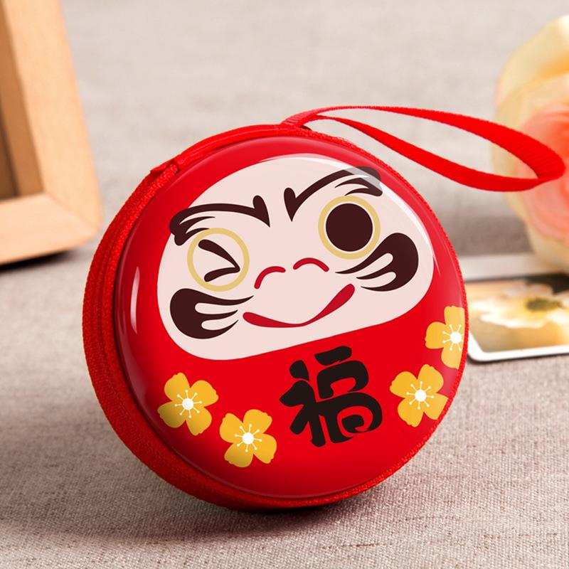 Christmas Decoration Round Tinplate Small Coin Purse Cute Small Wallet Children's Candy Box Toys