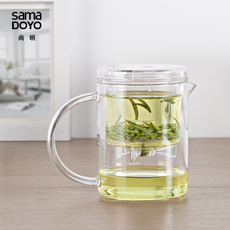 Sama doyo sama ec -21 høj kvalitet kung fu tekande &amp; krus 350ml sama tekande samadoyo tekande varmebestandig glas tekande