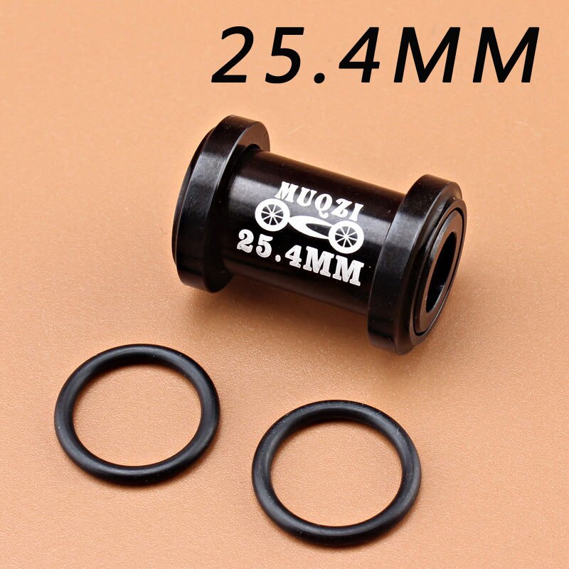 MUQZI Mountain Bike Soft Tail Frame Rear Shock Absorber Shock Absorber Turn Point Riding Modified After The Gall Bushing: black   25.4MM