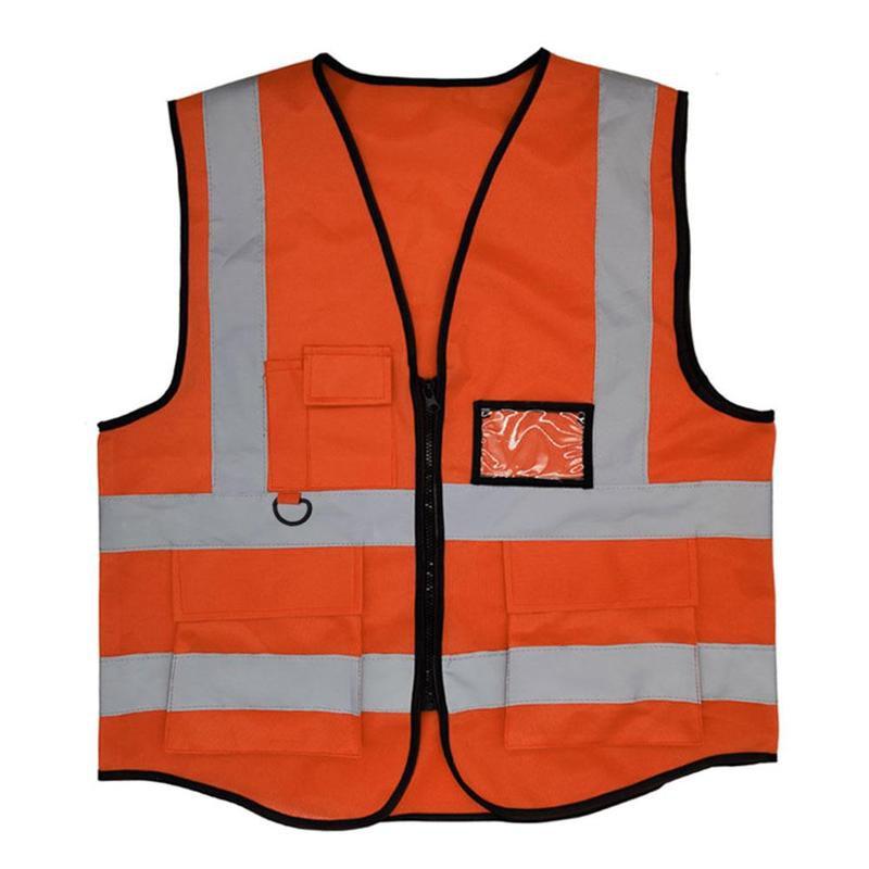 Reflecterend fietsvest ademend verkeer nacht werk beveiliging hardlopen reflecterend veiligheidsvest buiten waarschuwing reflecterend vest: K