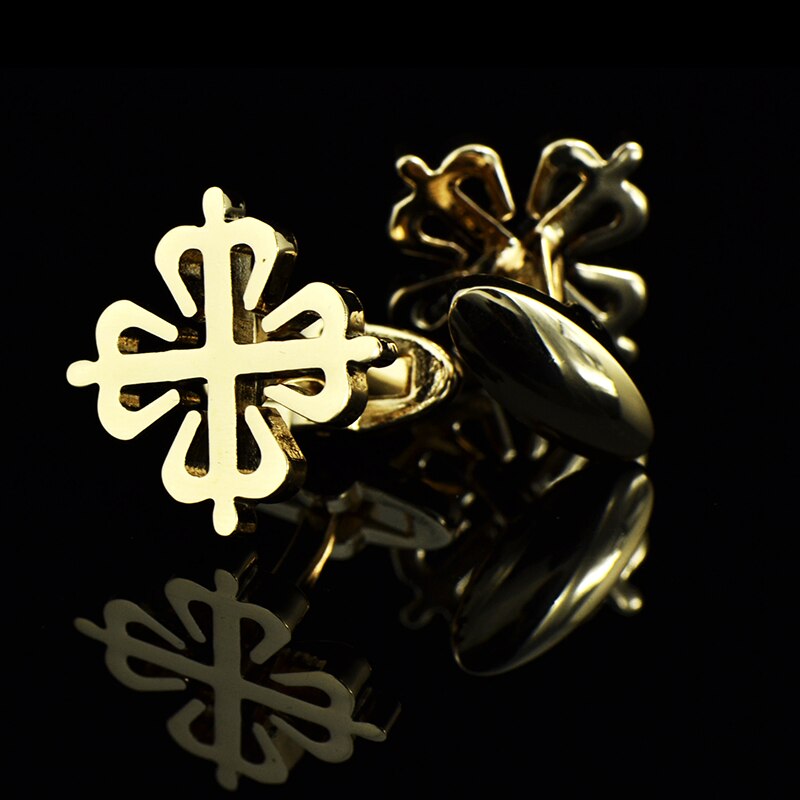 Luxury shirt cufflink for mens Brand cuff button cuff link Gold gemelos abotoaduras Jewelry