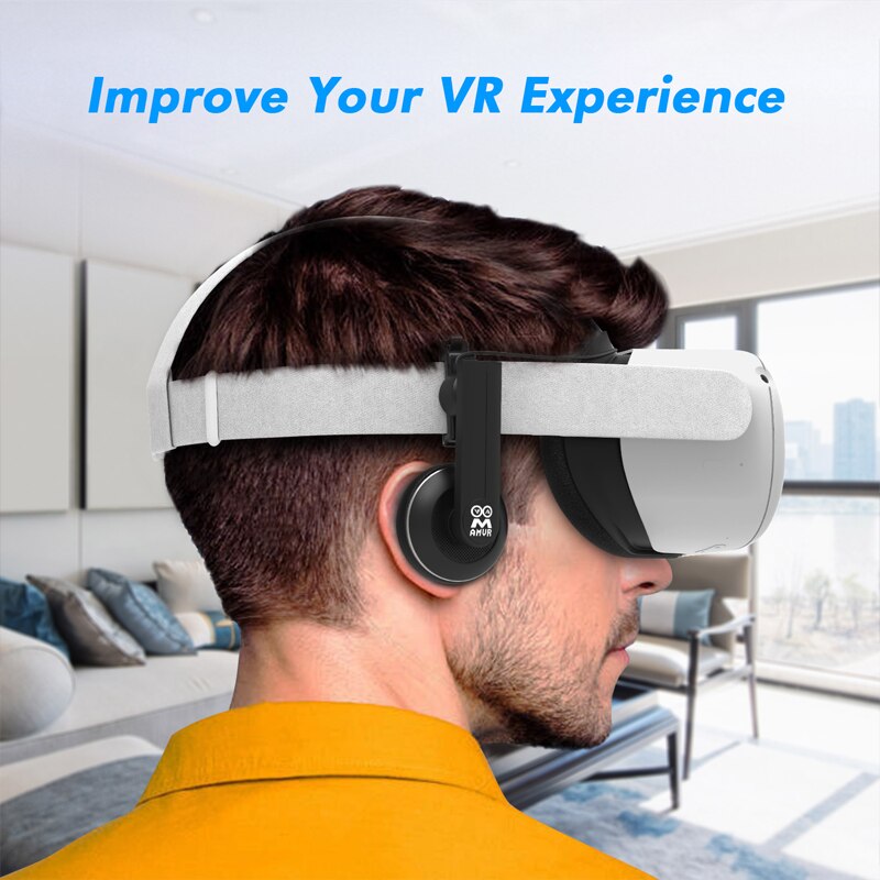 Écouteurs intra-auriculaires VR pour Oculus Quest 2, casque tout-en-un, réduction du bruit, écouteurs stéréo de jeu, haute sensibilité, accessoire VR