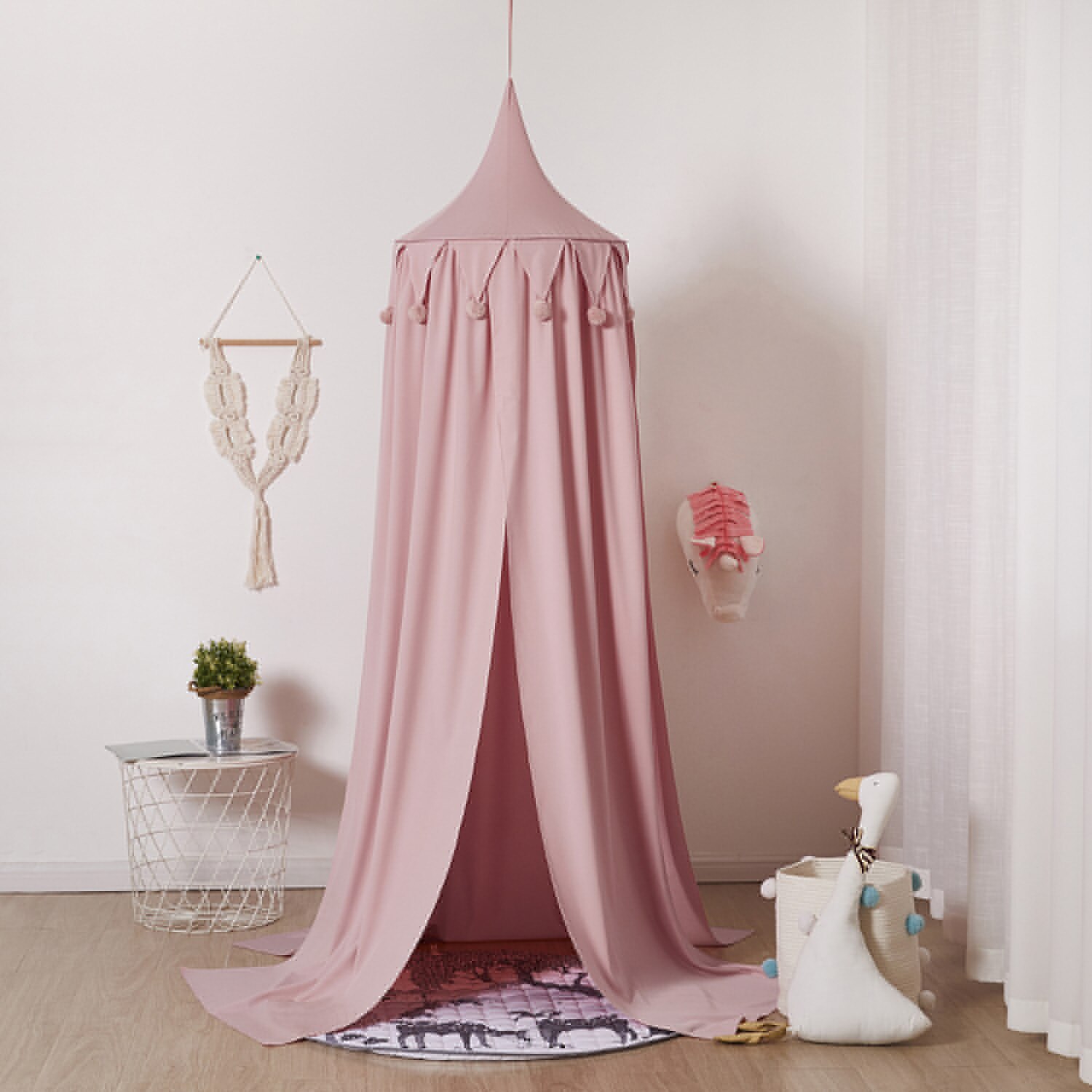 Dosel Para cama de bebé, mosquitera Para cuna, Cunas Para El bebé, tienda de campaña, decoración de habitación, Mosquiteros Para bebés: Pink