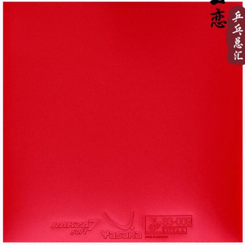 original yasaka RAKZA 7 soft (B-77) and RAKZA 7(B-76) table tennis rubber made in energy rubber for table tennis racket