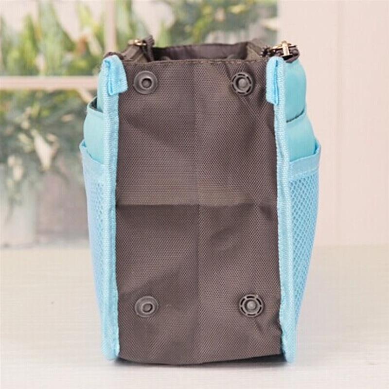 Organizator wkładka torba kobiety torebka duża wkładka Lady makijaż kosmetyczka tanie kobieta Tote Nylon Travel organizator wkładany torebka