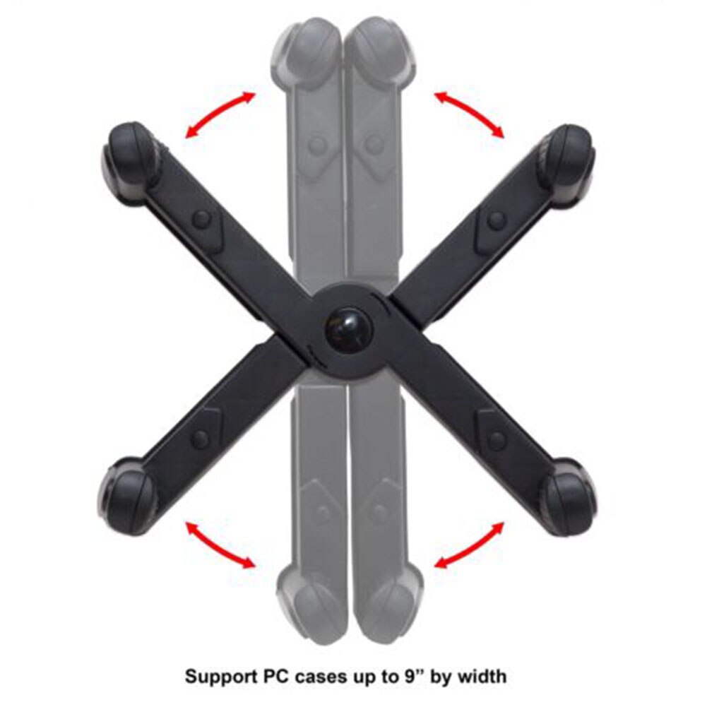 Ruedas de tamaño ajustable para accesorios de ordenador, soporte de torre de escritorio para oficina, soporte antideslizante para CPU y PC, para el hogar