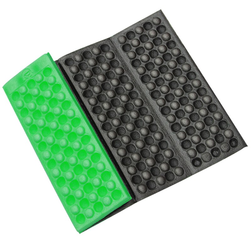 Coussin en mousse en plein air Camping voyage tapis coussin pliant siège en mousse imperméable Portable étanche à l'humidité randonnée pique-nique siège: light green