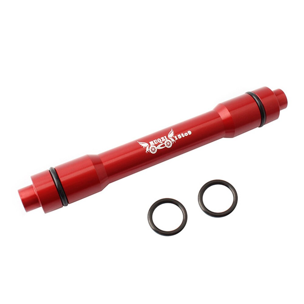 Riding Bicycle Mountain Bike Hub Drum Hub Axis Conversion 15 To 9MM Aluminum Quick-Change Hub Conversion Shaft: Red