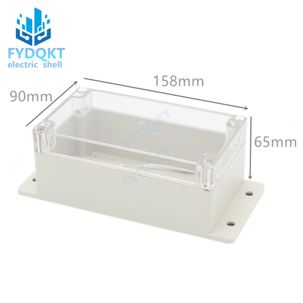 1PCS 158x90x65mm Waterproof Clear Plastic Electronic Project Box Enclosure Cover CASE