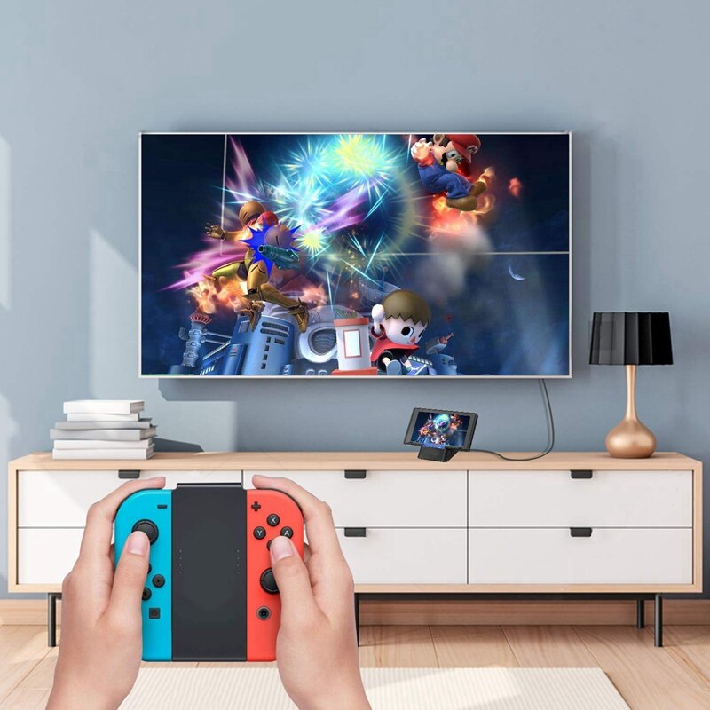 Bærbar tv dockingstation udskiftning til nintendo switch med hdmi og usb 3.0 port switch dock