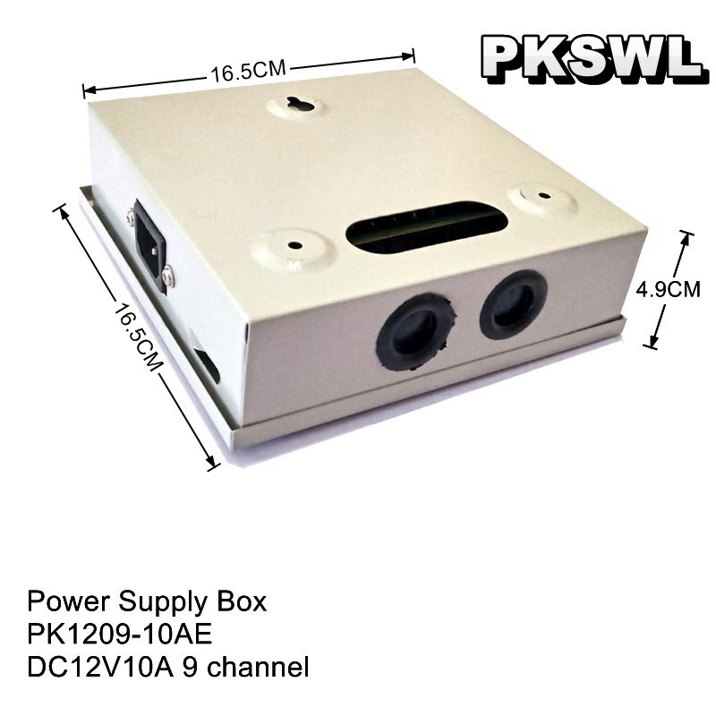 DC12V 10A 9 way 9 channel CCTV power supply box power distribution box for CCTV camera