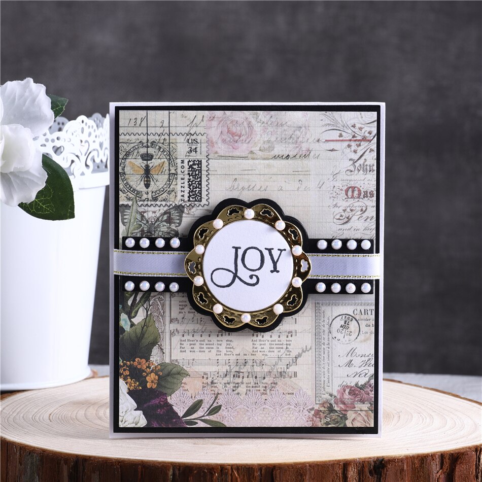 DiyArts Banner Stitched Dies Frame Scrapbooking Cut Die Punching Templates Stencils for Diy Scrapbooking Embossing Dies