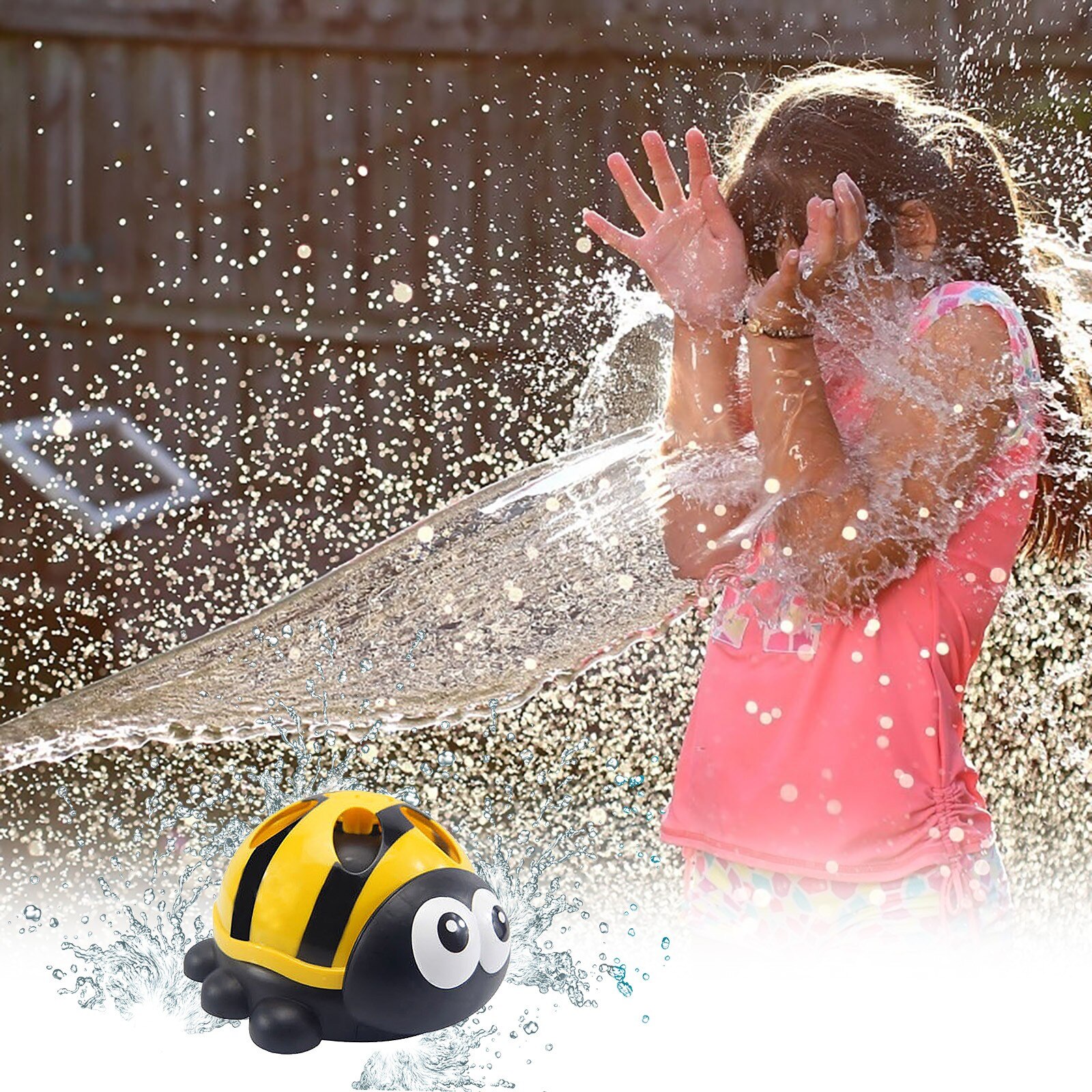 Cute Splash Sunflower Yard Water Sprinkler Lawn Sprinkler For Kids Summer Garden Kids Outdoor Funny Summer Water Toy