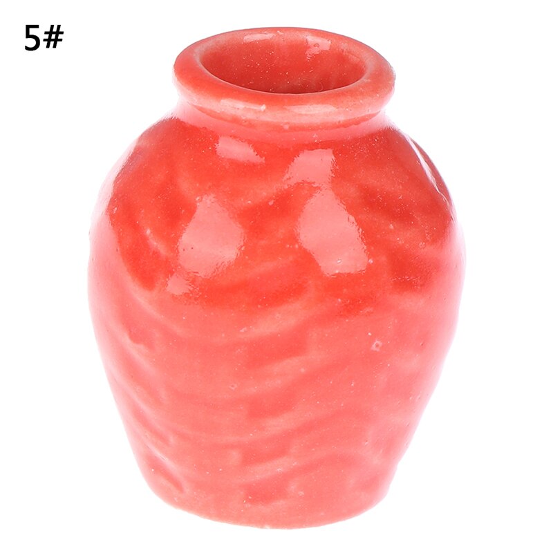 2.5 centimetri FAI DA TE Casa di Bambola Fatta A Mano Da Cucina in Ceramica Ornamento deco Vaso miniatura Casa Delle Bambole 1:12 mini Vaso di Ceramica: E