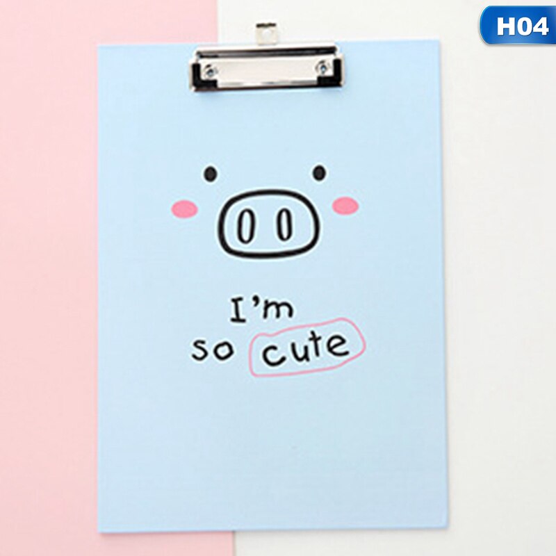 Lovely pig series  a4 map schrijfbord map kantoorbenodigdheden bordklem kantoor schoolbenodigdheden: Rood