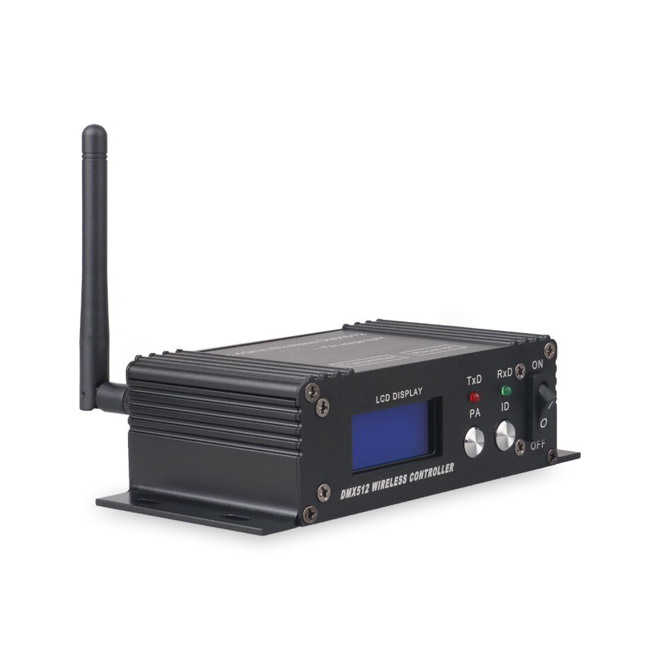 ALIEN 2.4G Wireless DMX 512 Controller Receiver Transmitter LCD Display Power Adjustable For Disco DJ Party Moving Head Light