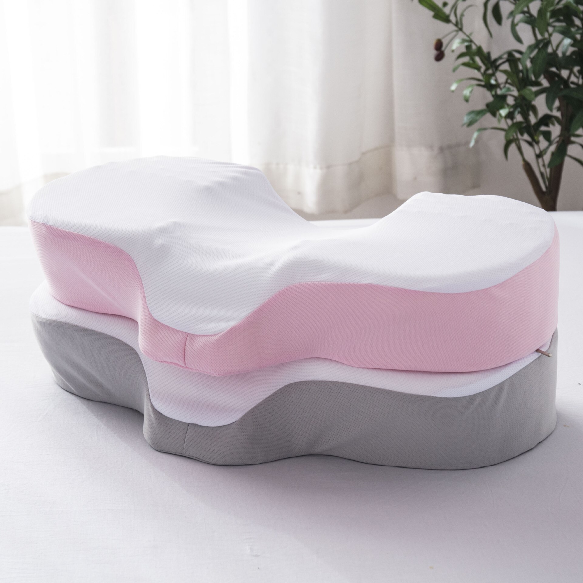 Memory Foam Anti Wrinkle Pillow Ergonomic Curve Improve Sleeping Pillows Perfect Concave Headrest Neck Support