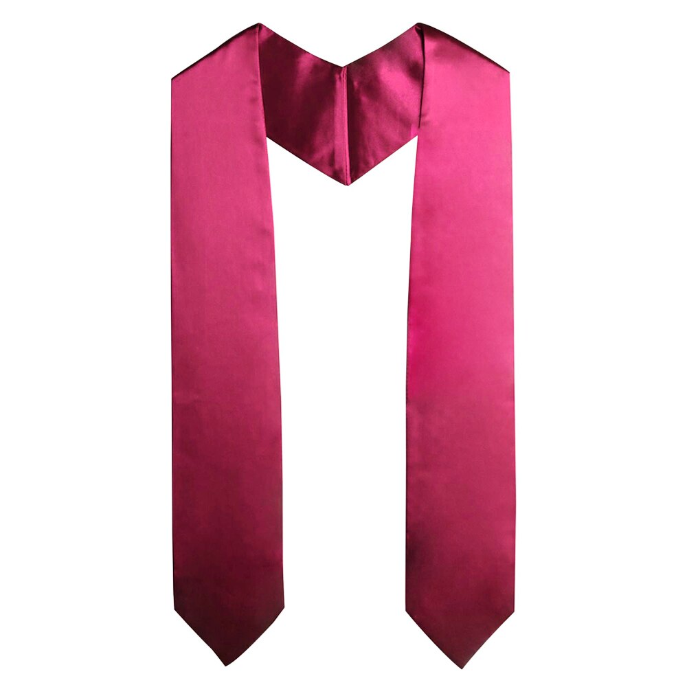 60&#39;&#39; Long Adult Plain Graduation Stole Sash for Academic Commencements Celebration Uniform Graduation Decoration Accessories: Red