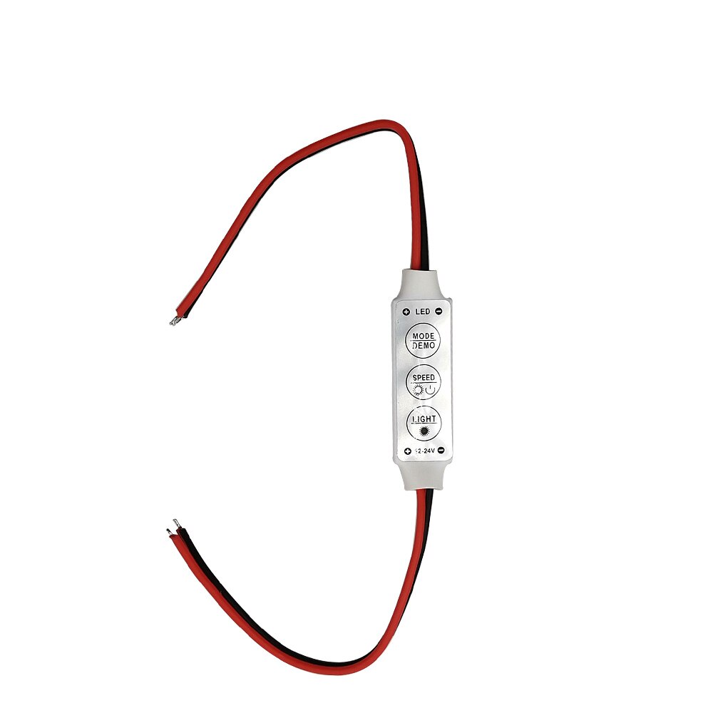 24V 12V Mini 3 Keys Single Color LED Controller Brightness Dimmer for LED Strip Light Bulb 3528 5050 LED Strips Lighting DIY