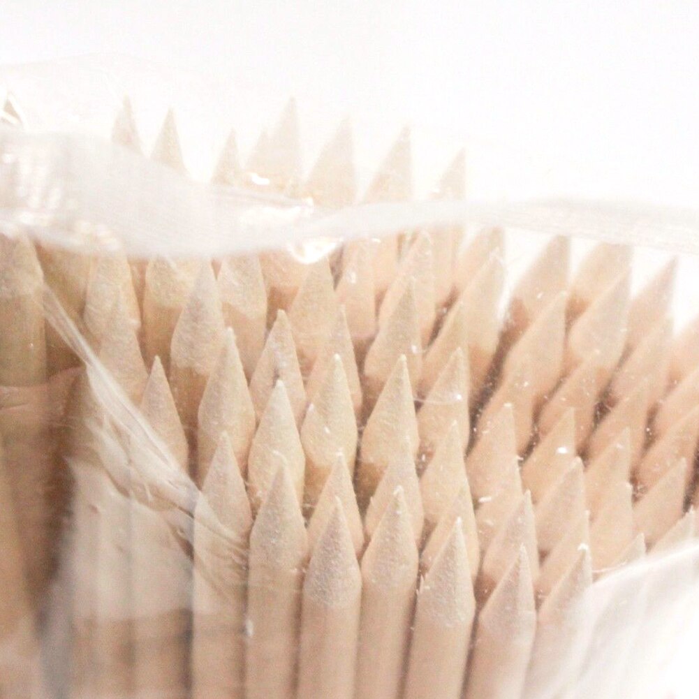 50 Stks/set Vrouwen Lady Double End Nail Art Wood Stick Cuticle Pusher Remover Pedicure Professionele Nail Art Tool Set