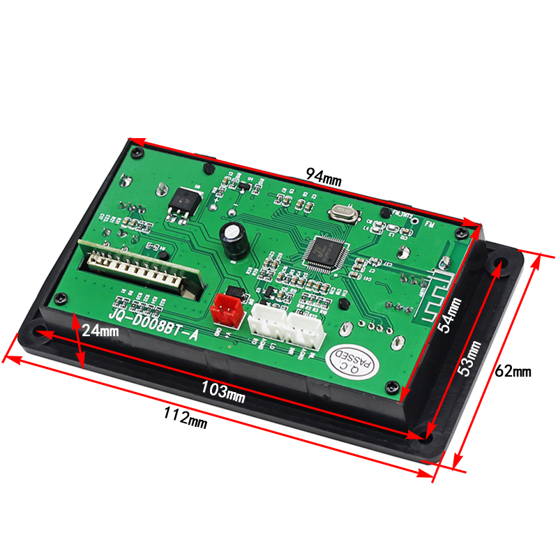 LCD Bluetooth Audio Decodierung Board DIY Radio Audio Box Hauptplatine SD Karte U Disk USB verlustfreier Player FM Radio